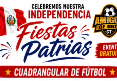 Fiestas Patrias Peruanas con cuadrangular de fútbol y música en vivo