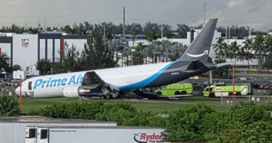 Accidente aéreo en Miami deja al menos cinco muertos tras salida de pista de avión de carga de Amazon