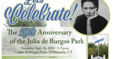 Willimantic celebrará el 25 aniversario del Parque Julia de Burgos