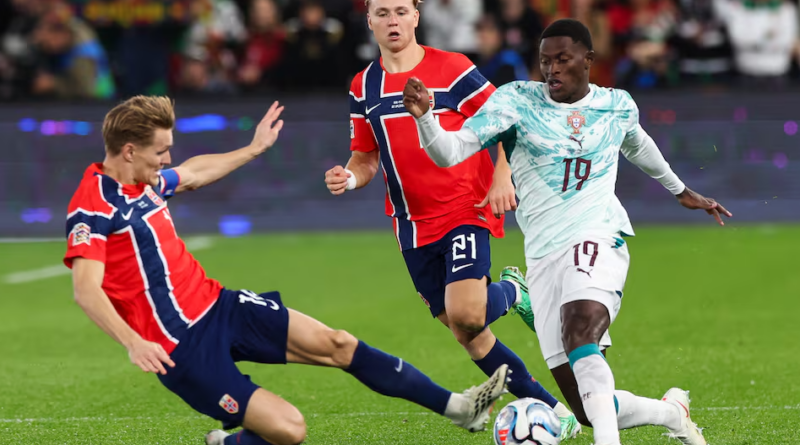 Portugal vence 2-1 a Noruega y mantiene paso perfecto en la Nations League