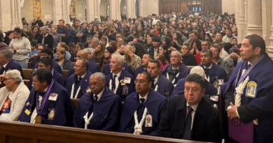 Comunidad peruana celebró la procesión del Señor de los Milagros en Stamford, Connecticut
